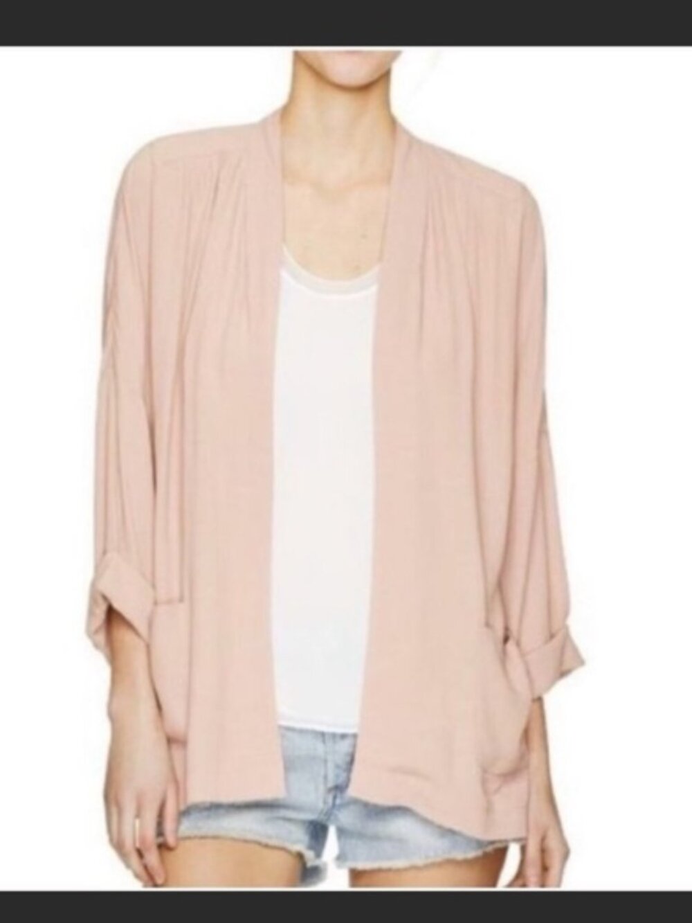 Aritzia babaton medium dusty pink slouchy top